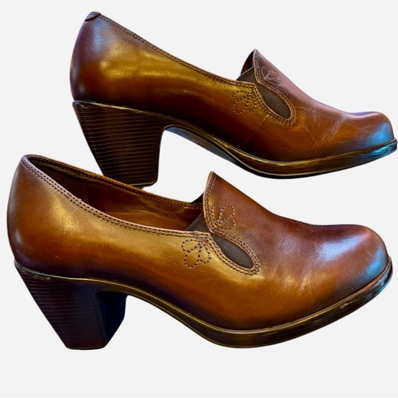 Dansko Brown Leather "Beth" Mules Clogs Shoes Size 37 EU or Size 7 US 7.5 - Picture 4 of 13